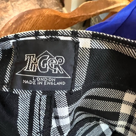 Tiger of London 32”x32” black and white plaid zip bondage pants. - Picture 10 of 10